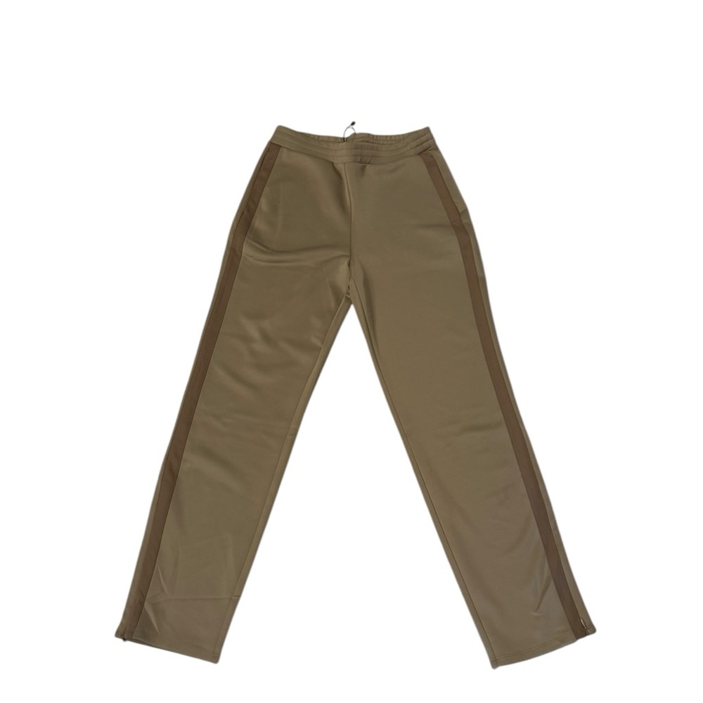 Zara Women’s Jogger Pants in Light Olive with Dark olive Side Racing Stripe - Picture 6 of 11